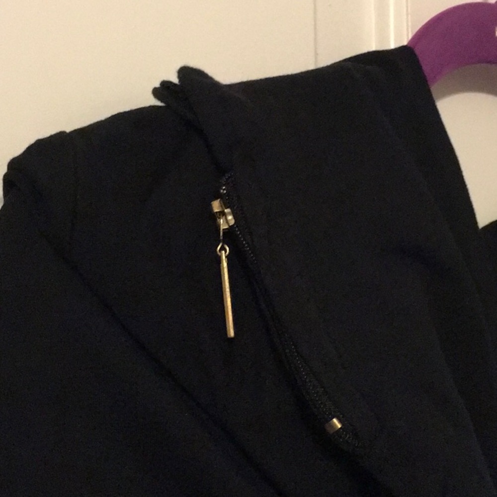 COPY - IMAN BLACK LEGGINGS, SZ 1X, EUC, zippered ankles, stretch waist,long and… - Picture 3 of 6